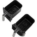 Ninja Foodi Dual Zone Heißluftfritteuse AF300EU schwarz, 2x 1.200 Watt, 2 Körbe je 3,8 Liter