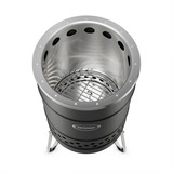 Petromax Feuertonne Pyron Black Edition, Feuerstelle schwarz, Ø 36cm