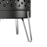 Petromax Feuertonne Pyron Black Edition, Feuerstelle schwarz, Ø 36cm