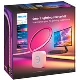 Philips Hue Play Gradient Lightstrip für PC (24-27" Starter-Kit), LED-Streifen schwarz/weiß