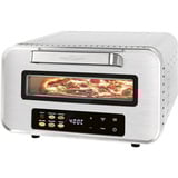 ProfiCook PC-PO 1323 Edelstahl, Pizzaofen edelstahl (gebürstet), bis 2.100 Watt, für Pizza Ø 31,5cm, inkl. Pizzaschieber