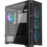 RAIJINTEK PONOS ULTRA MS4, Tower-Gehäuse schwarz, Seitenteil aus Tempered Glass