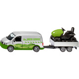 SIKU SUPER VW T6 mit Rasentraktor, Modellfahrzeug 