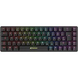 Sharkoon PureWriter W65, Tastatur schwarz, DE-Layout, Kailh Choc V2 Low Profile Brown