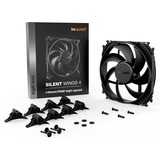 be quiet! Silent Wings 4 PWM high-speed 140x140x25, Gehäuselüfter schwarz, 140 mm