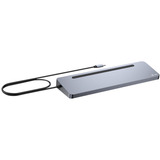 i-tec USB-C Metal Ergonomic Triple 4K Docking Station, Dockingstation HDMI, DP, USB-C, PD