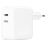 Apple Dual USB-C Power Adapter MW2K3ZM/A, 35 Watt, Ladegerät weiß, 2x USB-C, ohne Kabel