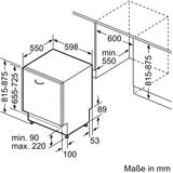 Bosch SMD6ECX21E Serie 6, Spülmaschine 60 cm, Home Connect