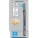 Bosch Stichsägeblatt T 144 DP Precision for Wood, 100mm 100 Stück