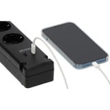 Brennenstuhl Bremounta Steckdosenleiste 5-fach, 2x USB-C schwarz, 3 Meter Kabel, 2x USB, mit Sicherheitsschalter