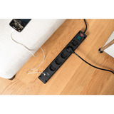 Brennenstuhl Bremounta Steckdosenleiste 5-fach, 2x USB-C schwarz, 3 Meter Kabel, 2x USB, mit Sicherheitsschalter