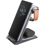 Intenso 3in1 Wireless Charging Stand BS13, Ladestation schwarz, QI-Standard, TWS und Watch, PD3.0, Quick Charge 3.0