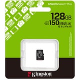 Kingston Canvas Select Plus 128 GB MicroSDXC, Speicherkarte schwarz, UHS-I U1, Class 10, V10