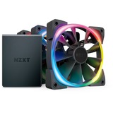 NZXT Aer RGB 2 120mm Triple Starter Pack 120x120x26, Gehäuselüfter schwarz, 3er Pack inkl. RGB & Fan Controller