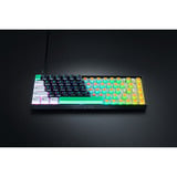 Razer Reclusa X Mini 65, Gaming-Tastatur schwarz/mehrfarbig, DE-Layout, Razer Orange Gen-3