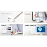 Samsung FLIP WM55FX, Public Display weiß/grau, UltraHD/4K, Touchfunktion, Multi‑Touch