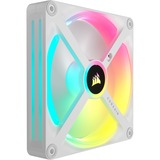 Corsair iCUE LINK QX140 RGB 140-mm-PWM-Lüfter, Gehäuselüfter weiß, Erweiterungskit, 140 mm