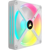 Corsair iCUE LINK QX140 RGB 140-mm-PWM-Lüfter, Gehäuselüfter weiß, Erweiterungskit