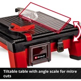 EINHELL Akku-Fliesenschneidmaschine TE-TC 18/115 Li - Solo, 18Volt, Fliesenschneider rot/schwarz, ohne Akku und Ladegerät