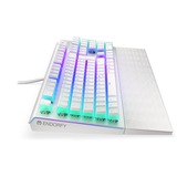 ENDORFY Omnis Pudding Onyx White, Gaming-Tastatur weiß, DE-Layout, Kailh RGB Red