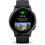 Garmin vívoactive 5, Smartwatch schwarz/grau, 42 mm, Silikon-Armband