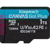 Kingston Canvas Go! Plus 1 TB microSDXC, Speicherkarte schwarz, UHS-I U3, Class 10, V30, A2