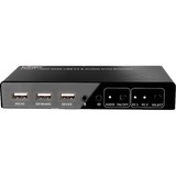 Lindy 2 Port KVM Switch HDMI 4K60, USB 2.0 & Audio, KVM-Switch 