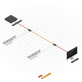 Lindy LWL HDMI 2.0 Extender, HDMI Verlängerung schwarz, 300m, 10.2G 