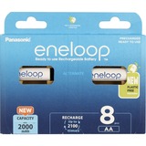 Panasonic Eneloop, Akku AA (Mignon), 8 Stück
