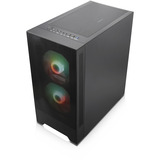 Silentware Flow 100, Tower-Gehäuse schwarz, Tempered Glass