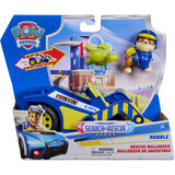 Spin Master Paw Patrol - Search & Rescue: Rubbles Rettungs-Bulldozer mit 2 Figuren, Spielfahrzeug 