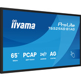 iiyama ProLite T6529AS-B1AG, LED-Monitor 164 cm (64.5 Zoll), schwarz (matt), UltraHD/4K, VA, Touchscreen, Android, USB-C