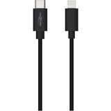 Ansmann USB 2.0 Adapterkabel, USB-C Stecker > Lightning Stecker schwarz, 1,2 Meter, Laden mit bis zu 60 Watt