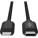 Ansmann USB 2.0 Adapterkabel, USB-C Stecker > Lightning Stecker schwarz, 1,2 Meter, Laden mit bis zu 60 Watt