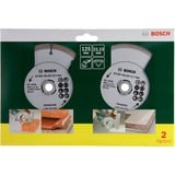 Bosch Heimwerken & Garten Diamanttrennscheiben-Set für Fliesen und Baumaterial, Ø 125mm 2-teilig
