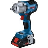 Bosch Professional Akku-Schlagschrauber GDS 18V-450 HC Professional, 18Volt blau/schwarz, 2x Li-Ion Akku ProCORE18V 4,0Ah, Bluetooth Modul, in L-BOXX