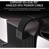 Corsair 90°-12V-2x6-GPU Stromkabel (Stil A) schwarz, 65cm, Sense Pins unter dem 12-poligen Anschluss