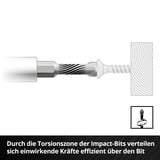 EINHELL  Impact-Bit-Set in M-CASE, 39-teilig, Bit-Satz mit Stecknüssen