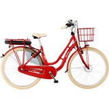 FISCHER Fahrrad Retro 2.0 (2021), Pedelec rot, 28", 48 cm Rahmen