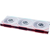 Lian Li UNI FAN TL120 LCD Reverse Blade, Gehäuselüfter weiß, 3er Pack inkl. Controller, 124 mm