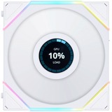 Lian Li UNI FAN TL120 LCD Reverse Blade, Gehäuselüfter weiß, 3er Pack inkl. Controller, 124 mm