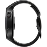 Motorola moto watch, Smartwatch schwarz, mit schwarzem Silikon-Armband