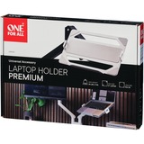 One for all Premium Universal-Laptophalterung DM 0030 silber, für alle One For All Monitorarme und 10" - 17" Notebooks
