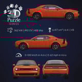 Ravensburger 3D Puzzle Iconics: Dodge Challenger R/T Scat Pack Widebody 