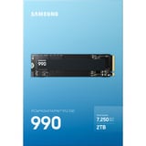 Samsung 990 2 TB, SSD PCIe 4.0 x4, NVMe 2.0, M.2 2280, intern