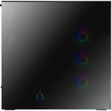 ARCTIC Xtender Mirrow , Tower-Gehäuse schwarz, Tempered Glass x 2 (verspiegelt)