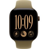 Apple Watch Series 12, Smartwatch bronze, Aluminium, 46 mm, Sportarmband Oliv M/L, Cellular