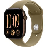 Apple Watch Series 12, Smartwatch bronze, Aluminium, 46 mm, Sportarmband Oliv M/L, Cellular