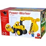BIG Power-Worker Bagger + Figur, Spielfahrzeug gelb/grau