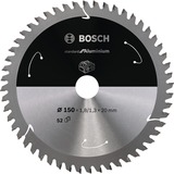 Bosch Kreissägeblatt Standard for Aluminium, Ø 150mm, 52Z Bohrung 20mm, für Akku-Handkreissägen